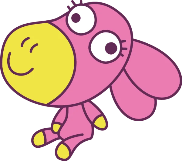 Cute Pink Cartoon Creature Transparent PNG