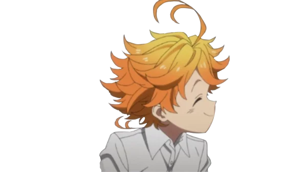 Emma The Promised Neverland Smiling Anime PNG