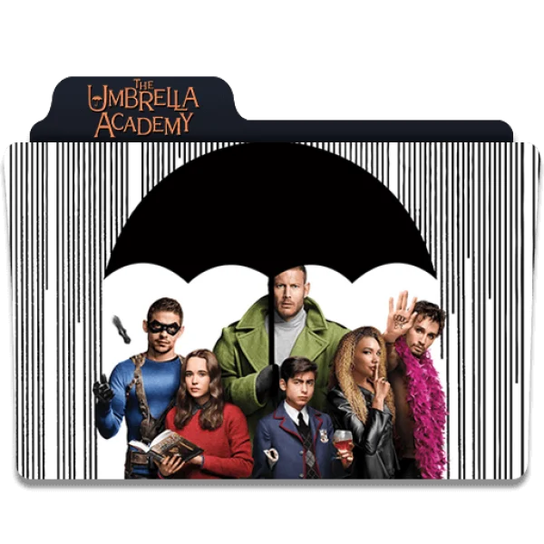 The Umbrella Academy Cast & Logo PNG Transparent
