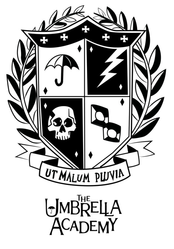 Outline Skull with Stars and Diamonds PNG