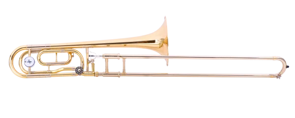 Golden Trombone PNG Transparent Background