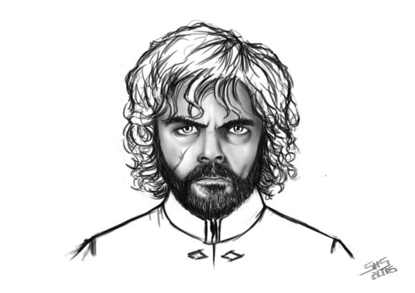 Tyrion Lannister Stylized Drawing PNG