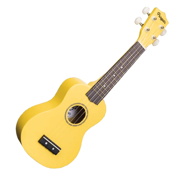 Bright Yellow Ukulele PNG Transparent Background