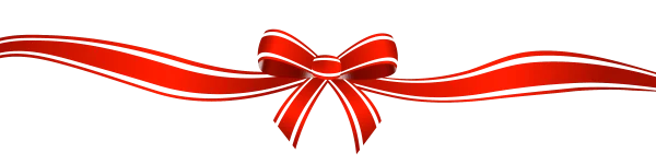 Red Gift Bow with Ribbons PNG Transparent