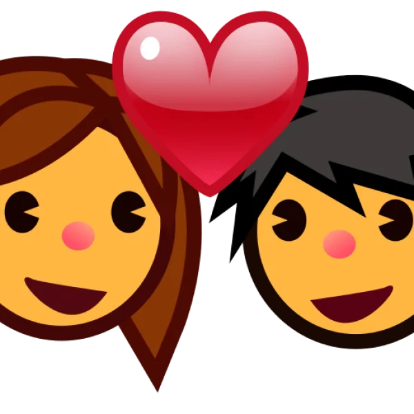 Love Couple Faces PNG Transparent Background
