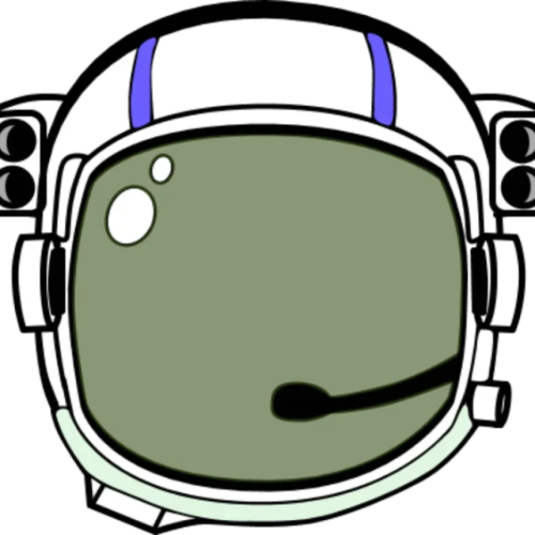 Cartoon Astronaut Helmet PNG Transparent Background