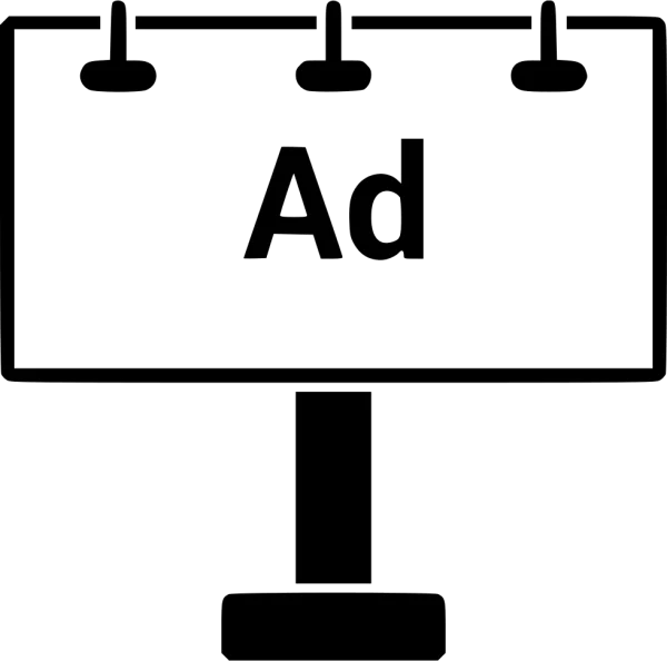 Billboard Ad Icon PNG Transparent Background