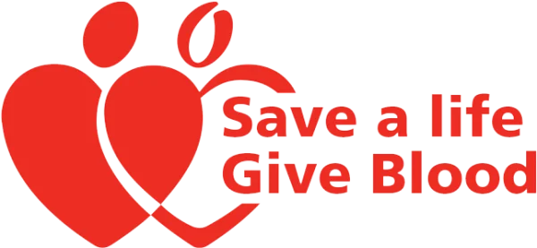 Save a Life Give Blood Logo PNG Transparent
