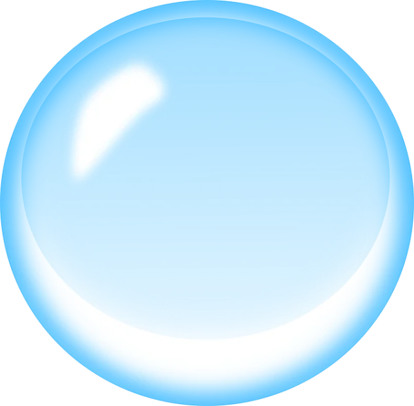 Shiny Blue Sphere PNG Transparent Background