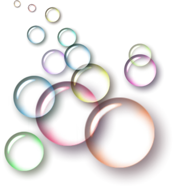 Colorful Glowing Abstract Rings PNG