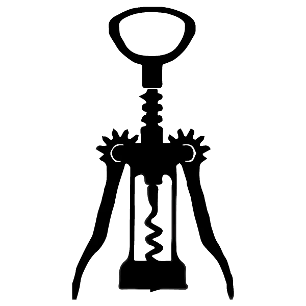 Corkscrew Silhouette PNG Transparent Background