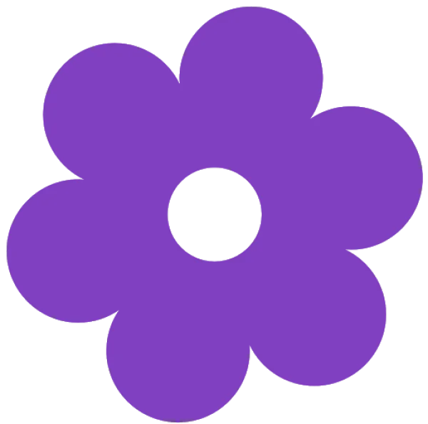 Purple Flower Icon Transparent Background
