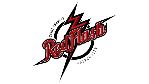 Saint Francis University Red Flash Logo PNG Transparent
