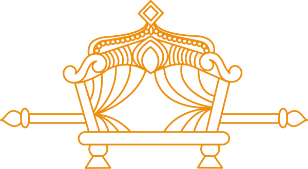 Intricate Orange Decorative Ornament PNG