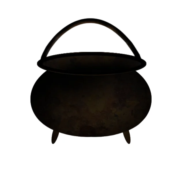 Dark Rustic Cauldron PNG Transparent