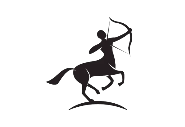 Centaur Archer Silhouette PNG Transparent