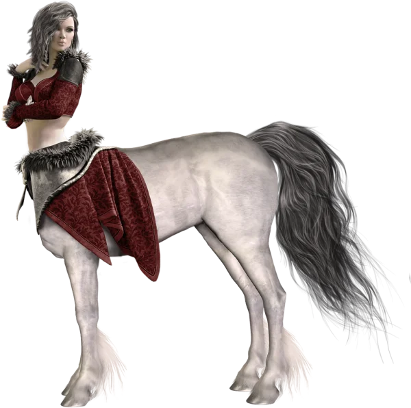Elegant Female Centaur PNG Transparent Background