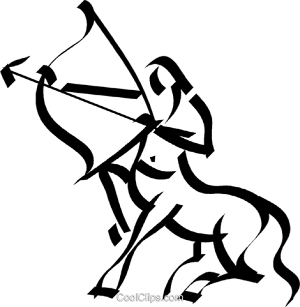 Sagittarius Zodiac Sign Silhouette PNG