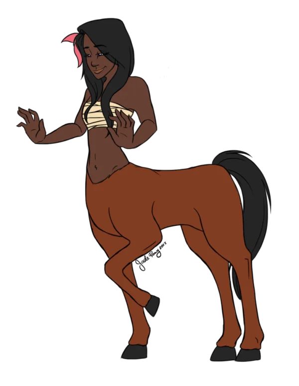 Female Centaur Cartoon PNG Transparent Background