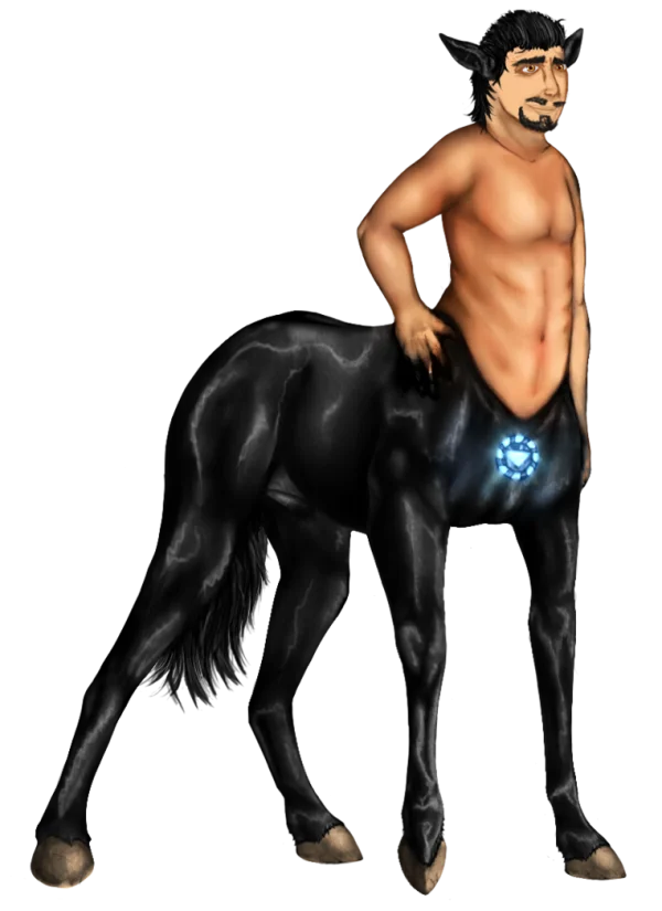Iron Man Centaur PNG Transparent Background