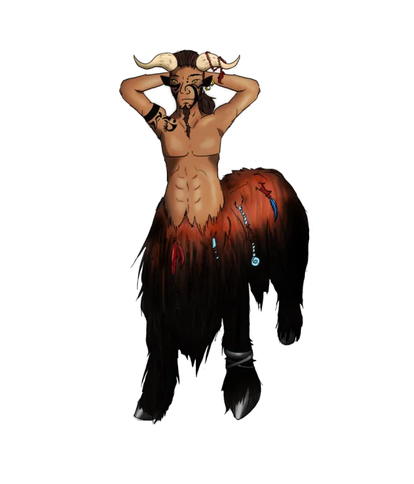 Male Centaur Fantasy Character PNG