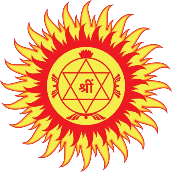 Hindu Shreem Mantra Sun Yantra PNG Transparent Background