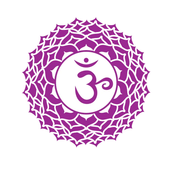 Sahasrara Crown Chakra with Om Symbol PNG