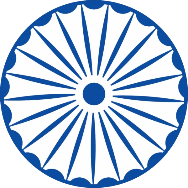 Ashoka Chakra Indian Wheel PNG Transparent