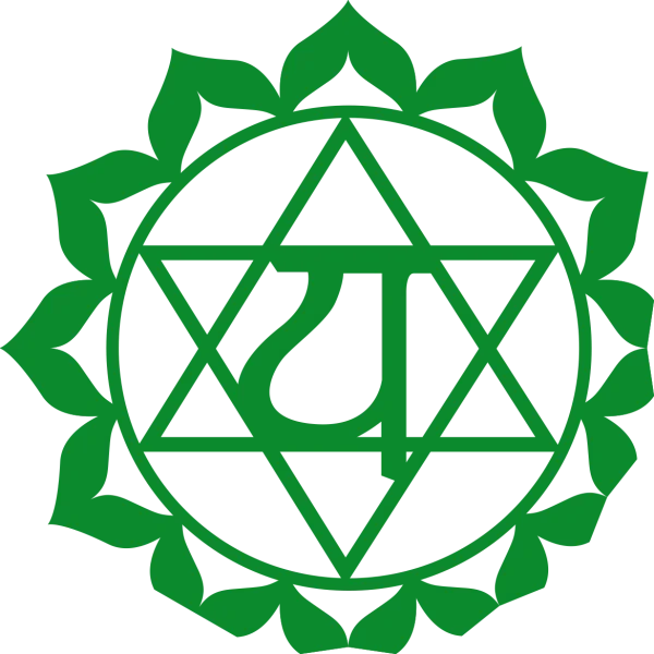 Green Anahata Heart Chakra Symbol PNG