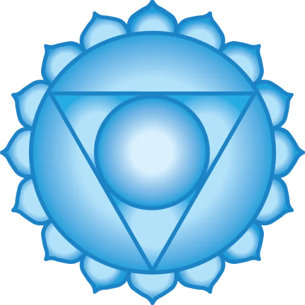 Blue Throat Chakra Symbol PNG Transparent
