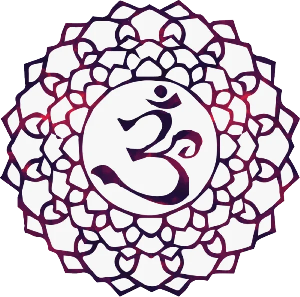 Spiritual Om Mandala PNG Transparent Background