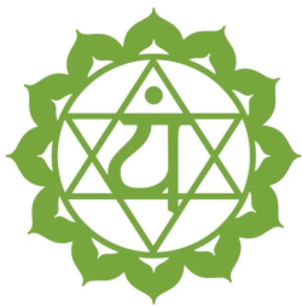 Green Anahata Heart Chakra Symbol PNG