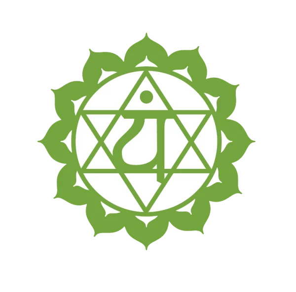 Green Anahata Heart Chakra Symbol PNG