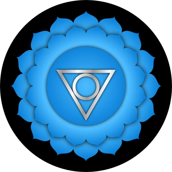 Blue Throat Chakra (Vishuddha) Symbol PNG