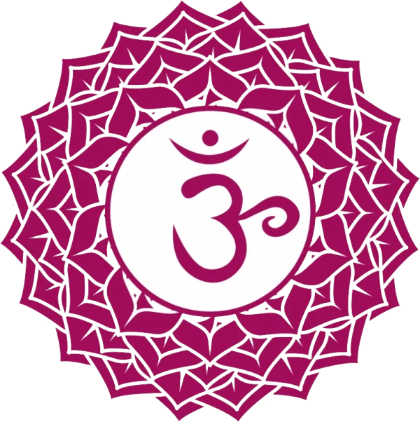 Sahasrara Crown Chakra with Om Symbol PNG Transparent