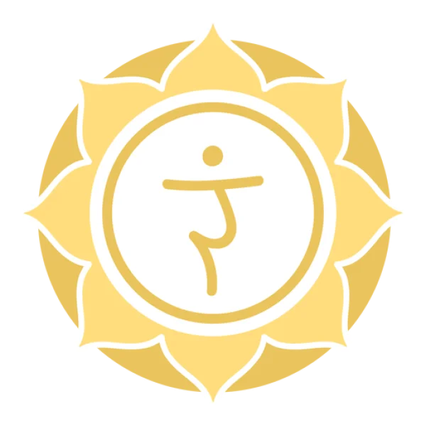 Yellow Manipura Solar Plexus Chakra Symbol PNG
