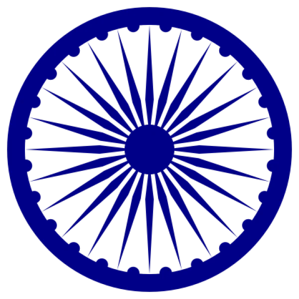 Indian Ashoka Chakra Blue Transparent PNG
