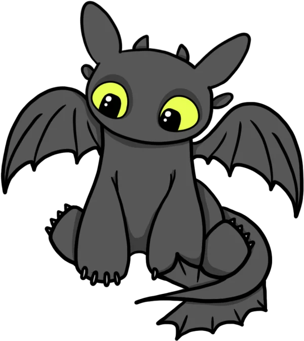 Cute Cartoon Baby Dragon PNG Transparent