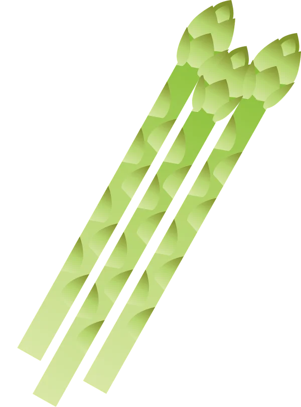 Fresh Green Asparagus Stalks PNG