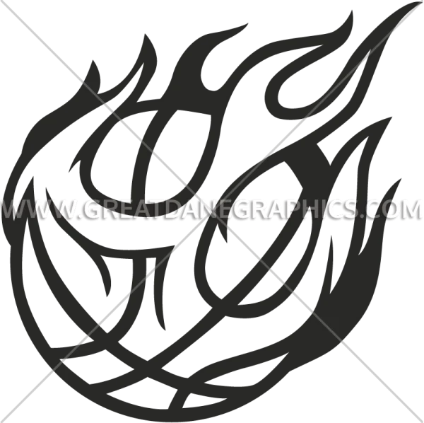 Tribal Flame Design PNG Transparent Background