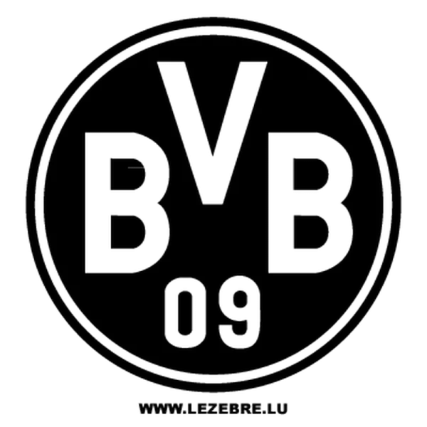BVB 09 Borussia Dortmund Logo Outline PNG Transparent