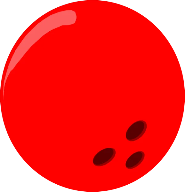 Red Bowling Ball PNG Transparent Background