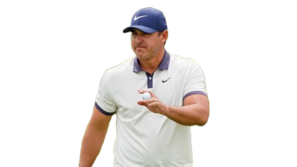 Male Golfer Holding Golf Ball PNG Transparent