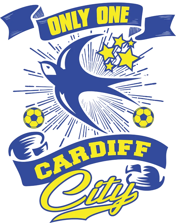 Cardiff City Football Fan Art PNG Transparent