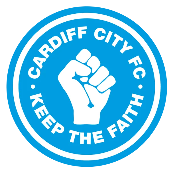 Cardiff City FC Keep The Faith Logo PNG