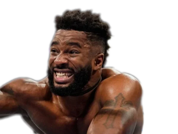 Intense Male Wrestler PNG Transparent Background