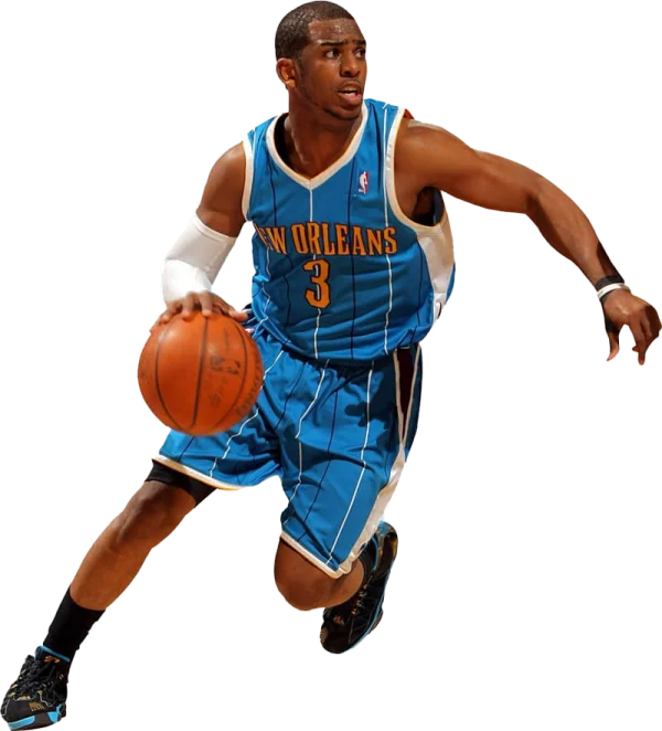 Chris Paul Dribbling Basketball PNG