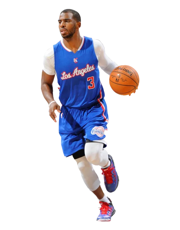 Chris Paul LA Clippers Dribbling PNG Transparent