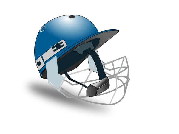 Blue Cricket Helmet PNG Transparent Background