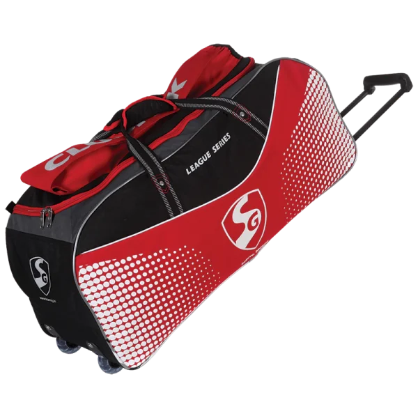 Red and Black Cricket Kit Bag PNG Transparent